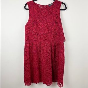 Forever 21 Plus Size Red Lave Dress,
Size 2X